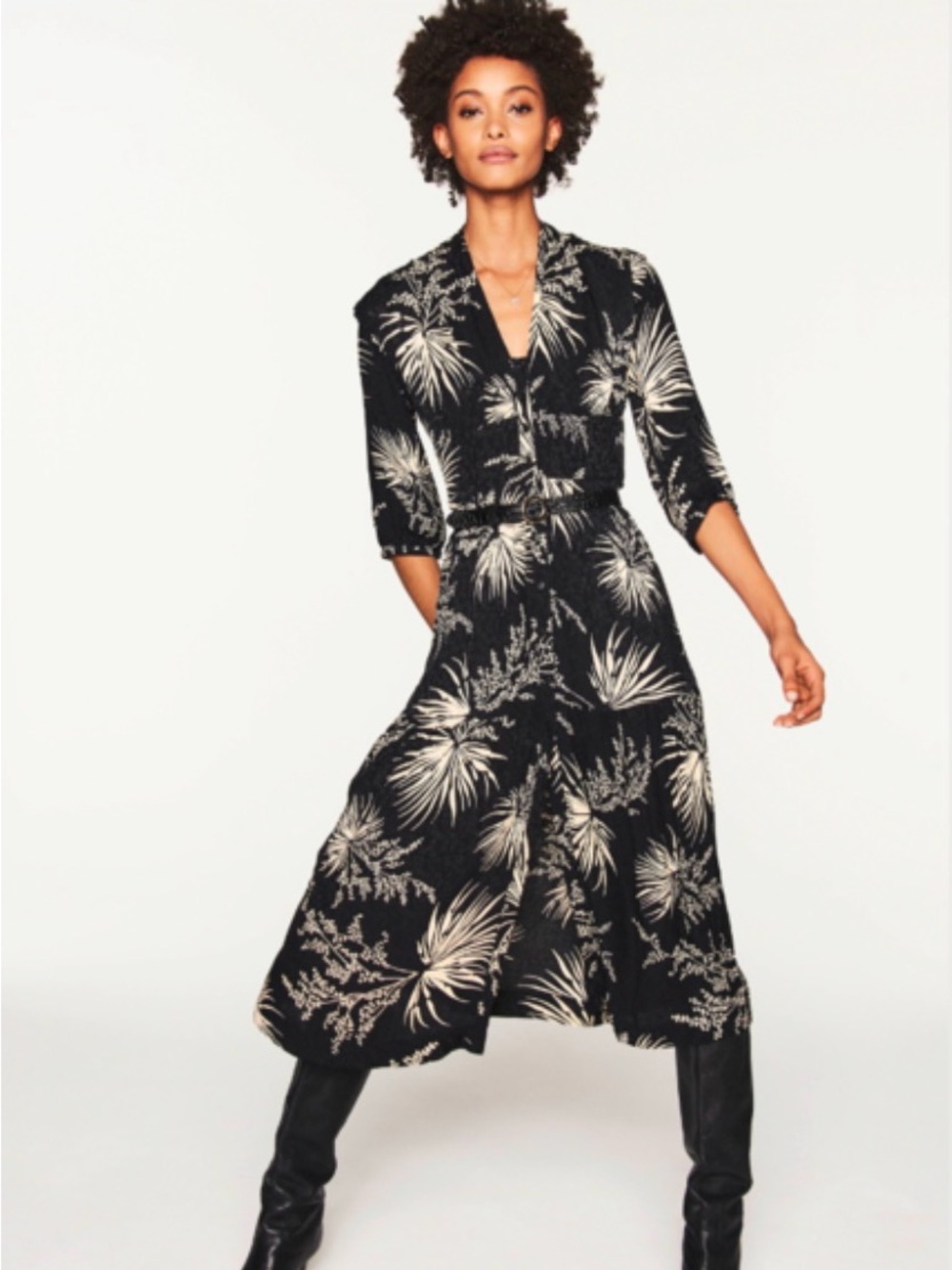 BA&SH Eleanor Black dress